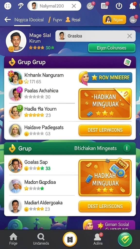 asia200 - Fitur multiplayer untuk bermain bersama teman-teman.