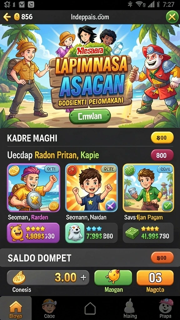 luckyrp - Tampilan antarmuka yang menarik dan mudah digunakan.